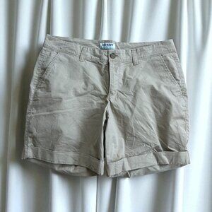 OLD NAVY Women's Beige Cuffed Shorts Size 12